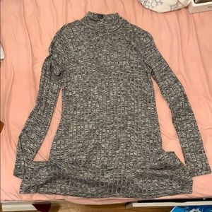 Grey turtle neck dress